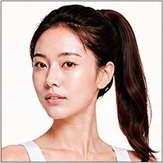 포니테일 리프팅 비교 이미지